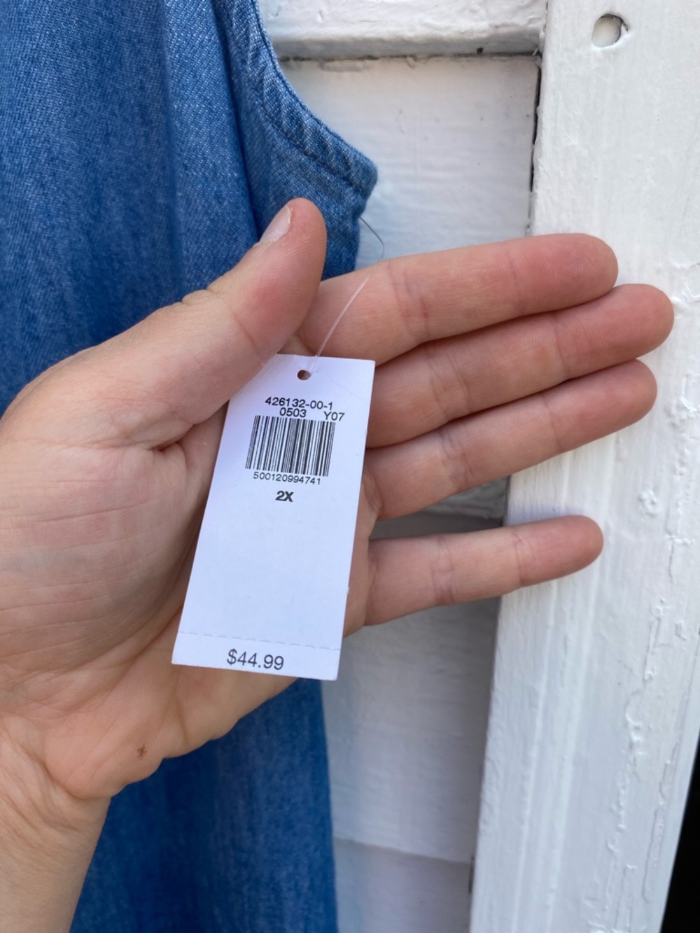 Old Navy Blue Jean Sleeveless Dress - Picture 3 of 7